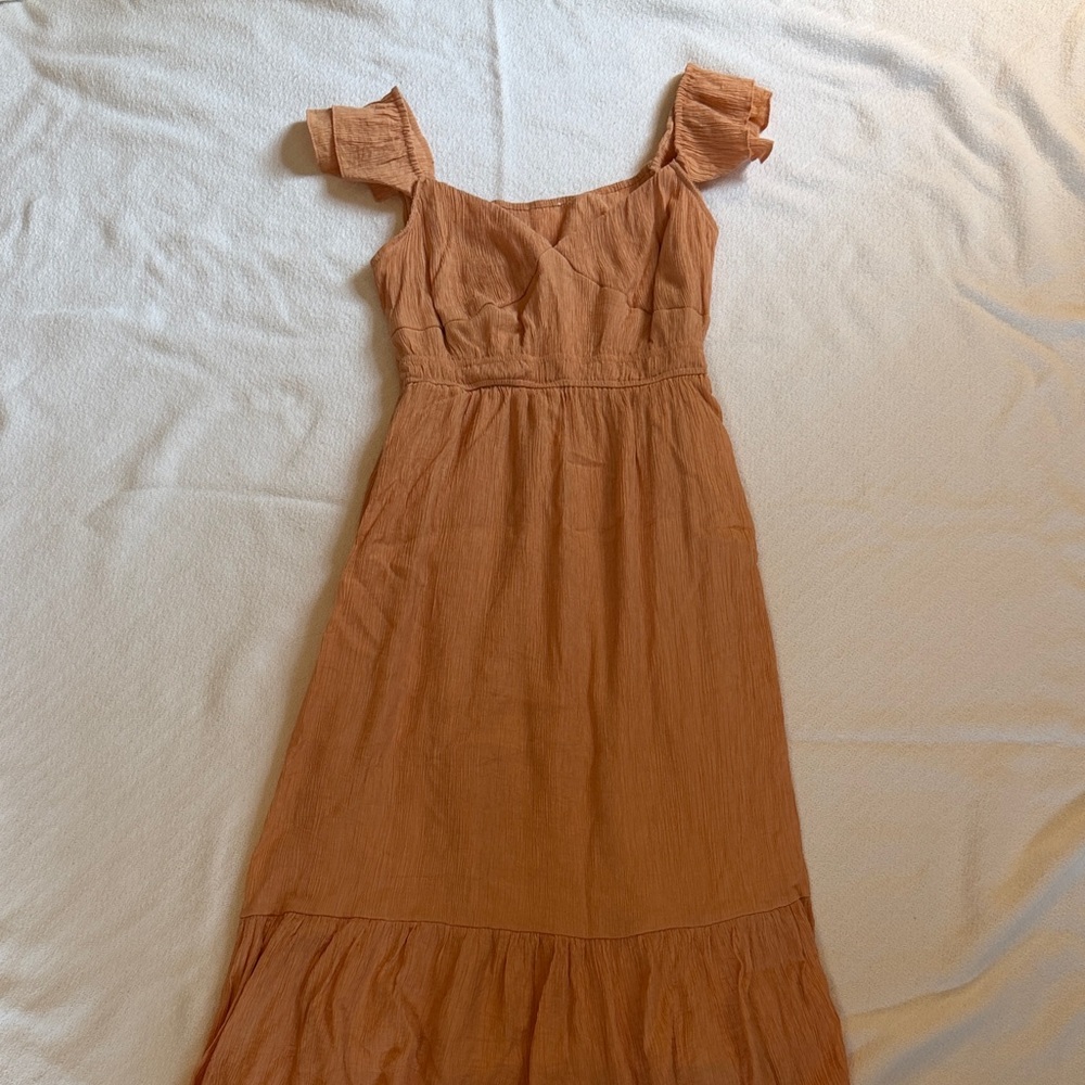 Rust Orange Maxi Dress - Unbranded